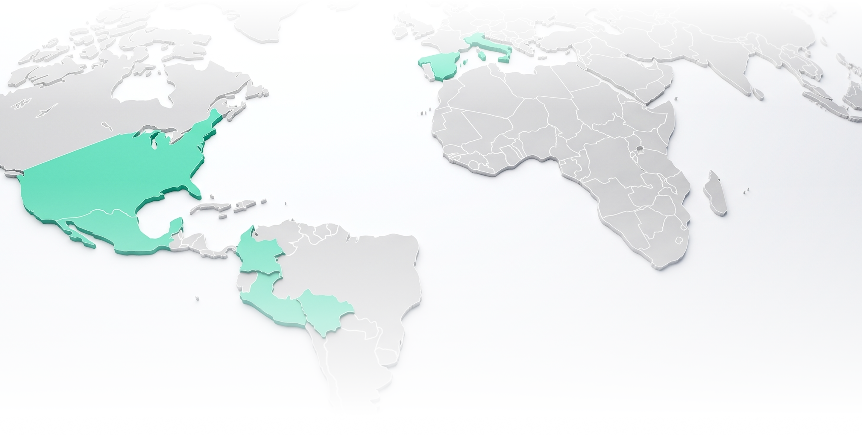 Mapa con los países donde está presente Camaleon